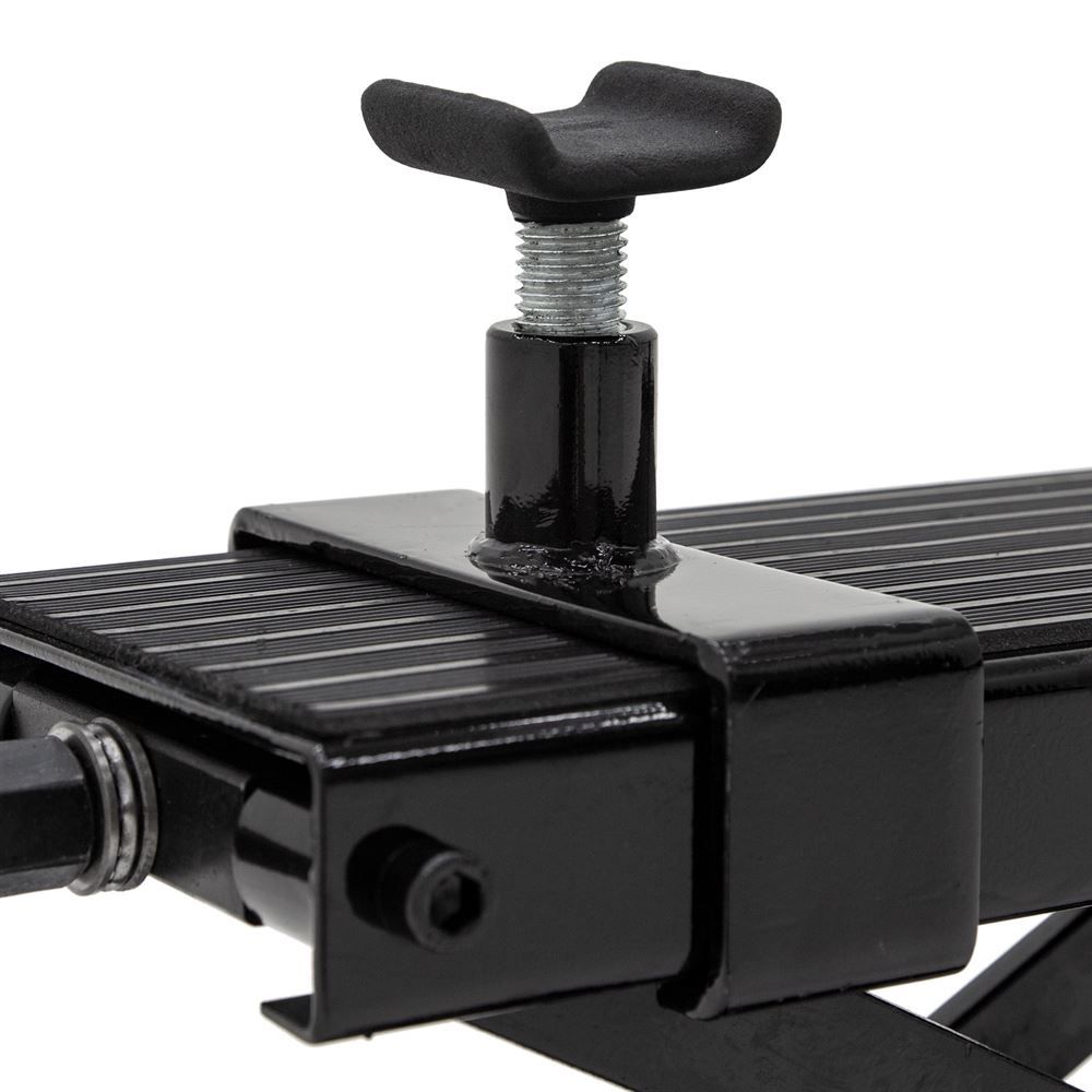 Black Widow Motorcycle Jack Lift | Model MC-JACK | Size 6" Wide | Capacity 1,100 lb | For Street, Cruiser, Touring & Sport Motorcycles