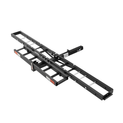 Black Widow Compact Dirt Bike Carrier | Model MCC-300 | Track Size 77" x 7" | Capacity 300 lb | For 2" Class III & IV Hitch Vehicles
