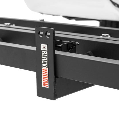 Black Widow Compact Dirt Bike Carrier | Model MCC-300 | Track Size 77" x 7" | Capacity 300 lb | For 2" Class III & IV Hitch Vehicles