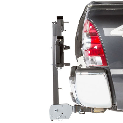 Black Widow Motorcycle Hitch Carrier Non-Folding | Model MCC-500-F | Track Width 6.9" | Capacity 500 lb | Fits Class III & IV 2" Hitches