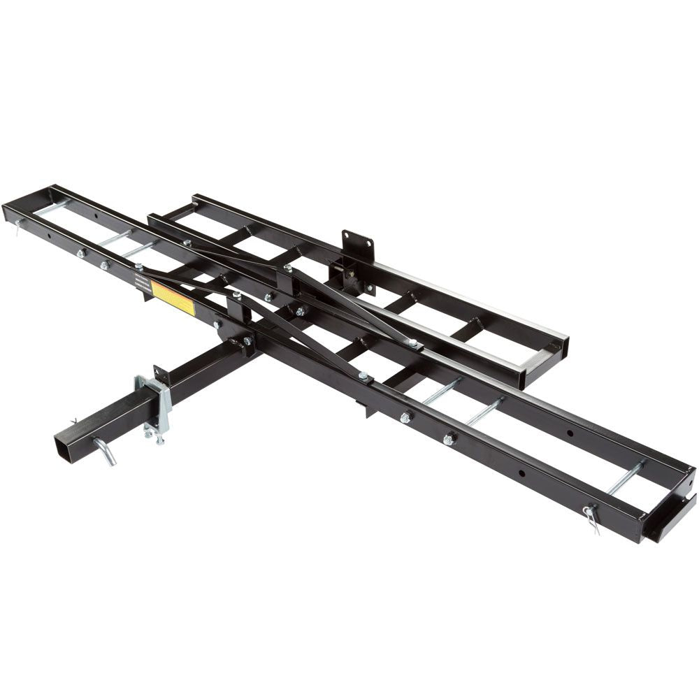 Black Widow Motorcycle Carrier Non-Folding | Model MCC-500 | Track Size 75.75" | Capacity 500 lb | For Class III & IV 2" Hitch Receivers