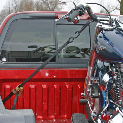 Black Widow Motorcycle Ratchet Strap Tie Down Kit | Model MCR-Strap | 6' x 1" Straps | 1,000 lb WLL | 4 To 90+ HP | For Motorcycles, ATVs & UTVs