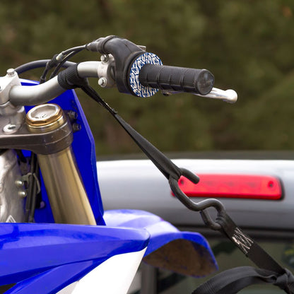 Black Widow Motorcycle Ratchet Strap Tie Down Kit | Model MCR-Strap | 6' x 1" Straps | 1,000 lb WLL | 4 To 90+ HP | For Motorcycles, ATVs & UTVs