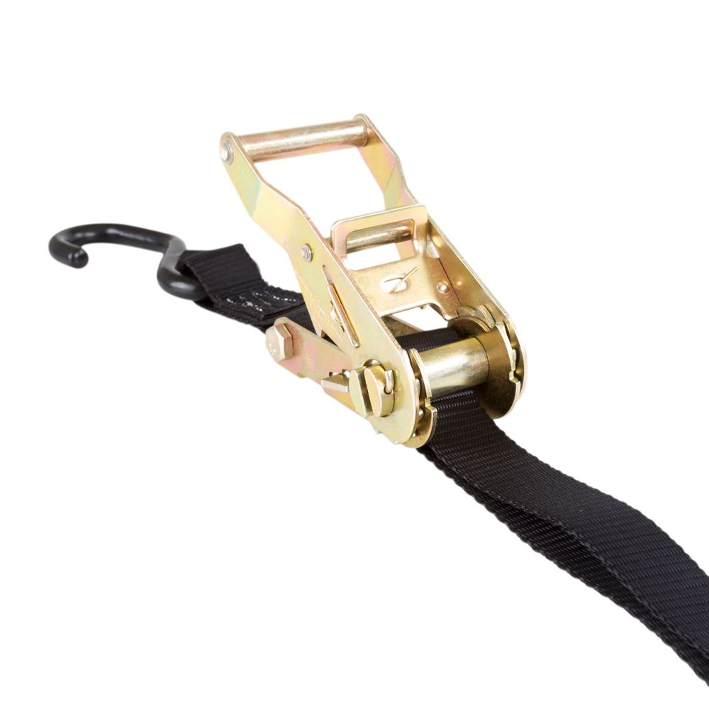 Black Widow Motorcycle Ratchet Strap Tie Down Kit | Model MCR-Strap | 6' x 1" Straps | 1,000 lb WLL | 4 To 90+ HP | For Motorcycles, ATVs & UTVs