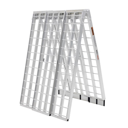 Black Widow 3-Piece Arched Folding Motorcycle Ramp | Models MF-10838 & MF-12038 | Size 38" Wide | Capacity 1,500 lb | For Street, Cruiser & Touring Motorcycles