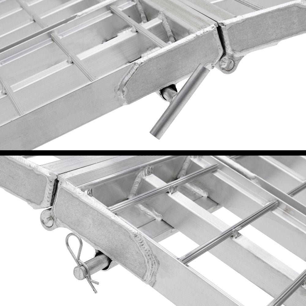 Black Widow 3-Piece Arched Folding Motorcycle Ramp | Models MF-10838 & MF-12038 | Size 38" Wide | Capacity 1,500 lb | For Street, Cruiser & Touring Motorcycles