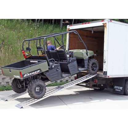 Black Widow Big Boy Folding Dual Runner ATV Ramps | Model MF2-14414-2000-2 | Size 12' L x 14" W | Capacity 2,000 lb. | Horsepower 4 To 90+ HP | For ATV, UTV & Golf Cart Loading