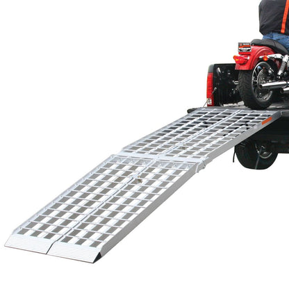 Black Widow Big Boy Arched Folding Dual Runner Ramp | Models MF2-12038 & MF2-14438 | 38" Wide | Capacity 2,500 To 2,000 lb | Horsepower 4 To 90+ HP | For ATV, UTV & Motorcycle Loading