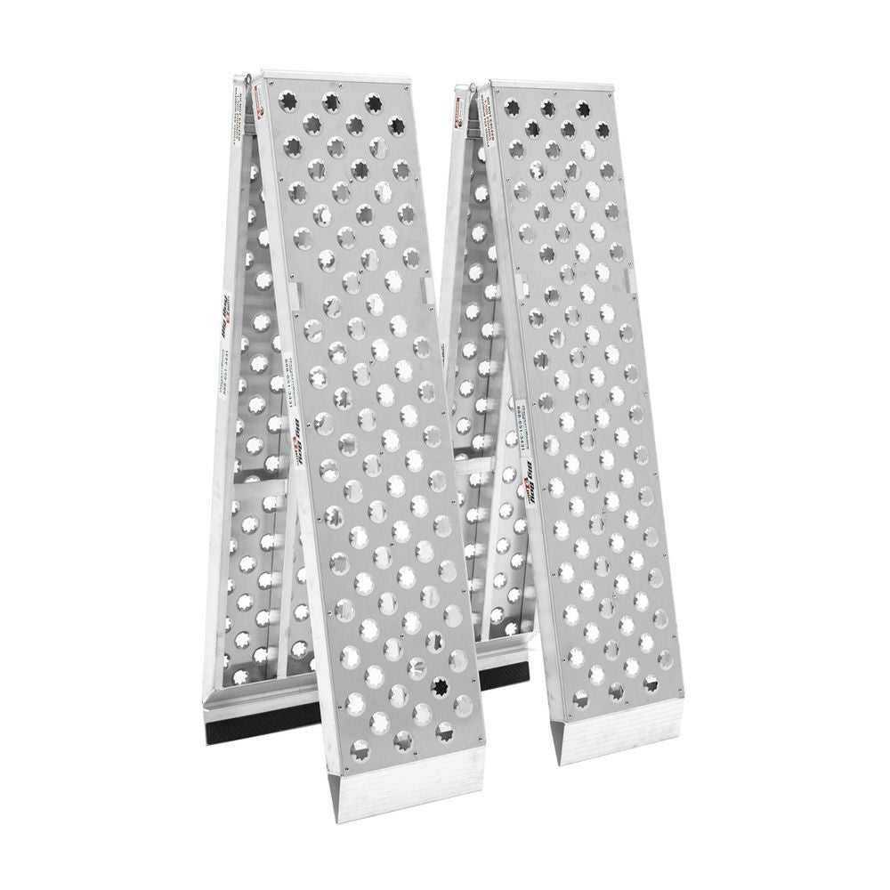 Black Widow Big Boy EZ Rizer™ Extra-Wide Arched Folding Dual Runner ATV Ramps | Model MF2-10819-EZ-ATV | Size 9' L x 19" W | Capacity 3,000 lb | Horsepower 4 To 90+ HP | For ATV & UTV Loading