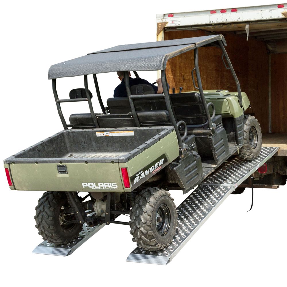 Black Widow Big Boy EZ Rizer™ UTV Ramp | Models MF2-9619-EZ-UTV To MF2-14419-EZ-UTV | Width 19" | Length 8' To 12' | Capacity Up To 3,000 lb | Horsepower 4 To 90+ HP | For UTV, ATV & Golf Cart