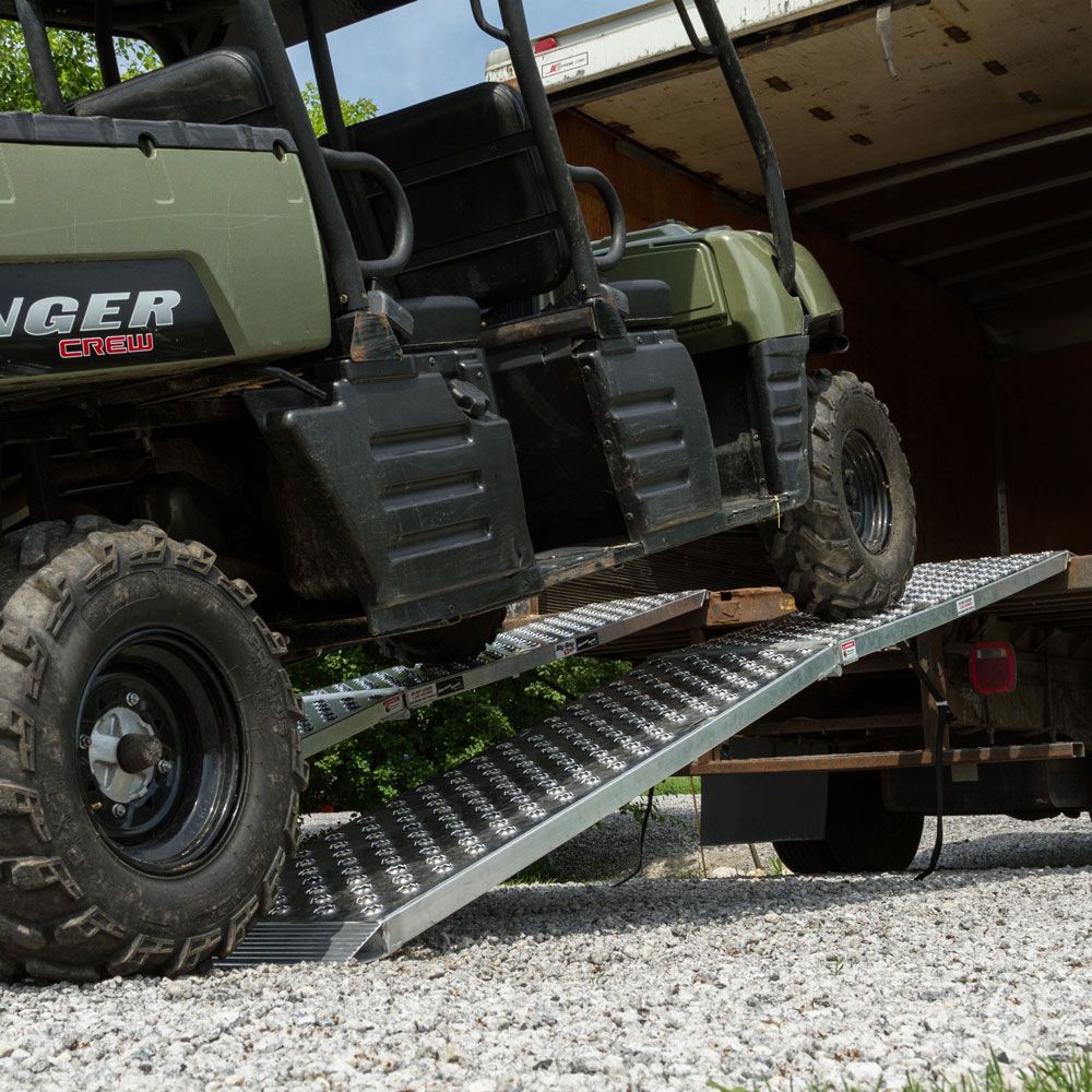 Black Widow Big Boy EZ Rizer™ UTV Ramp | Models MF2-9619-EZ-UTV To MF2-14419-EZ-UTV | Width 19" | Length 8' To 12' | Capacity Up To 3,000 lb | Horsepower 4 To 90+ HP | For UTV, ATV & Golf Cart