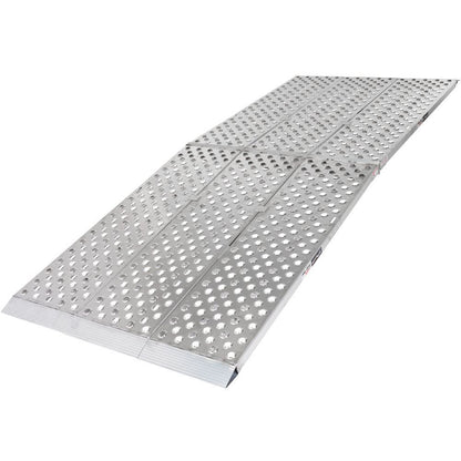Black Widow Big Boy EZ Rizer™ Extra-Wide 3-Piece Arched Folding Ramp | Lengths 8' To 12' | Wide 57" | Capacity 3,000 To 4,500 lb | For Motorcycle Trikes, Can-Am Spyders & Touring Bikes
