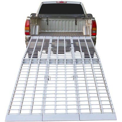 Black Widow Big Boy Extra-Wide 3-Piece Arched Folding Ramp | Models MF3-12057 & MF3-14457 | 57" Wide | Capacity 3,000 To 3,750 lb | For Motorcycles & Trikes