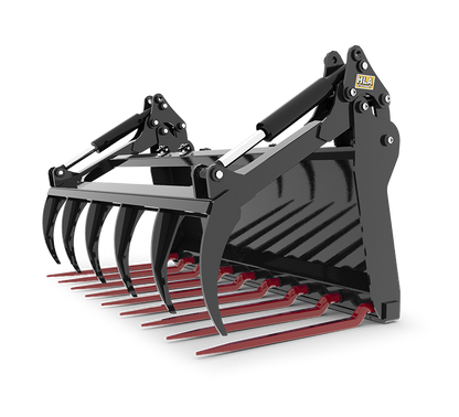 HLA ATTACHMENT 96" MANURE FORK WITH 84" GRAPPLE LESS MOUNT FOR TRACTOR