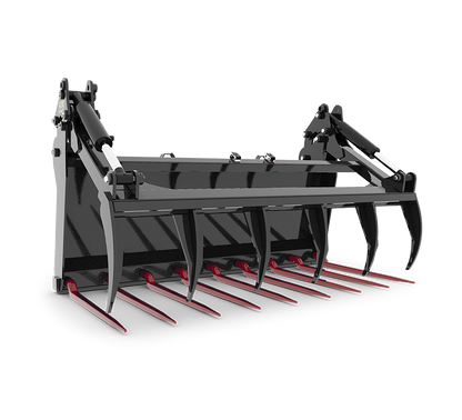 HLA ATTACHMENT 96" MANURE FORK WITH 84" GRAPPLE LESS MOUNT FOR TRACTOR