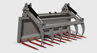 HLA Attachment Manure Fork with 84" Grapple Less Mount | 84" Grapple Length | For Tractor