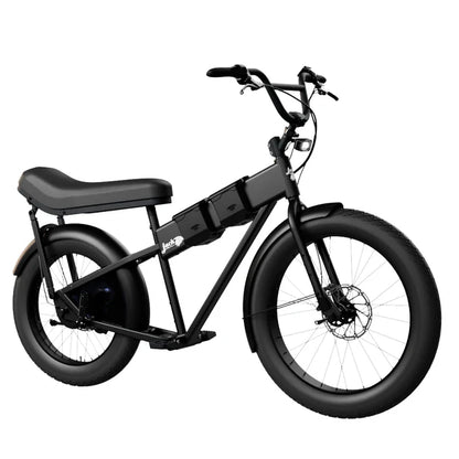 JackRabbit | Micro Electric Bike | Model MG Doble | Lightweight 2-Up Electric Micro Hauler | 20” & 24” Street Tires | 749W Cargo Motor | 48+ Mile Range | For Urban, Travel & Everyday Missions