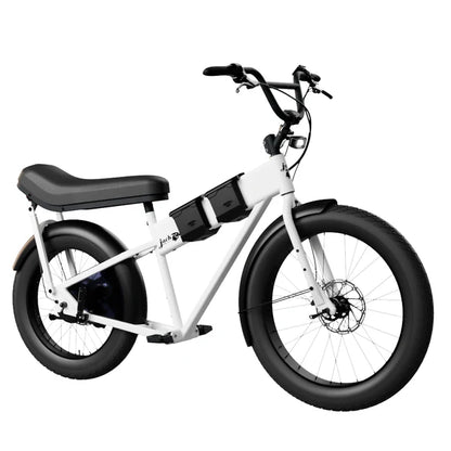 JackRabbit | Micro Electric Bike | Model MG Doble | Lightweight 2-Up Electric Micro Hauler | 20” & 24” Street Tires | 749W Cargo Motor | 48+ Mile Range | For Urban, Travel & Everyday Missions