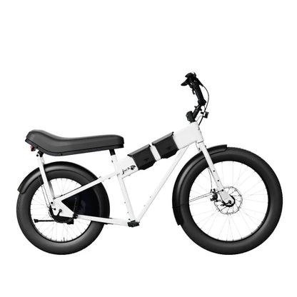 JackRabbit | Micro Electric Bike | Model MG Doble | Lightweight 2-Up Electric Micro Hauler | 20” & 24” Street Tires | 749W Cargo Motor | 48+ Mile Range | For Urban, Travel & Everyday Missions