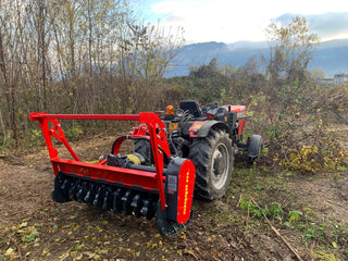 Seppi Forestry Mulcher with Carbides | Model PTO Miniforst 175 (Pull Type) | 69" Working Width | 70-100 HP | For Tractors