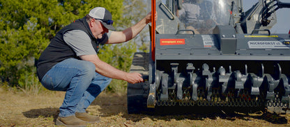 Seppi | Forestry Mulcher with Knives | Microforst CL 125 | Working Width 49" Inches | Hydraulic Flow 13 To 27 GPM | For Compact Track Loaders