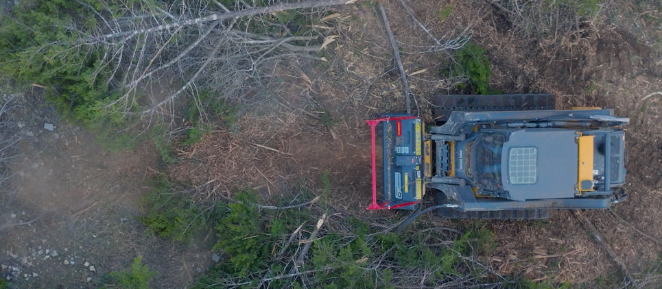 Seppi | Forestry Mulcher with Knives | Microforst CL 125 | Working Width 49" Inches | Hydraulic Flow 13 To 27 GPM | For Compact Track Loaders