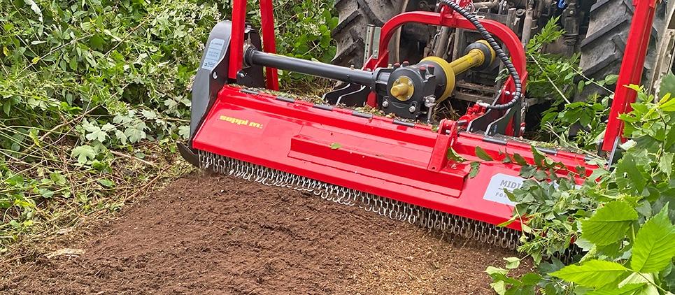 Seppi 3-Point Hitch Forestry Mulcher | Model Midiforst | Working Width 69" - 89" | 80-130 HP | For Tractors
