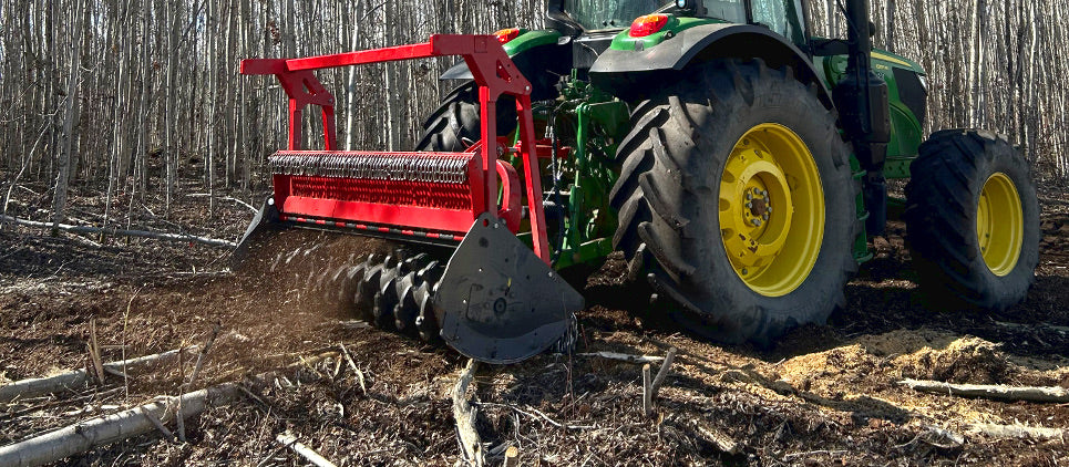 Seppi 3-Point Hitch Forestry Mulcher | Model Midiforst | Working Width 69" - 89" | 80-130 HP | For Tractors