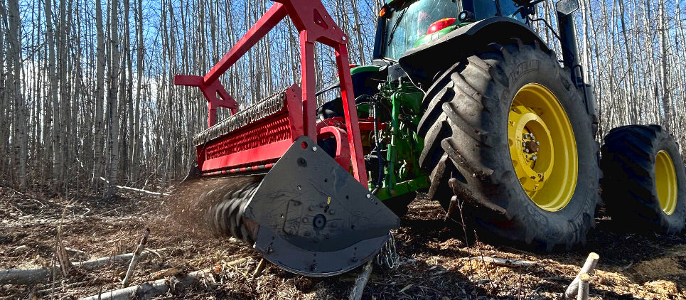 Seppi 3-Point Hitch Forestry Mulcher | Model Midiforst | Working Width 69" - 89" | 80-130 HP | For Tractors