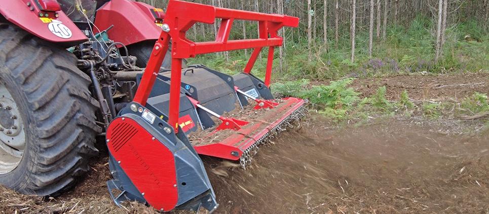 Seppi Forestry Mulcher | Model Midiforst dt | Working Width 79" | 120-240 HP | For Tractors