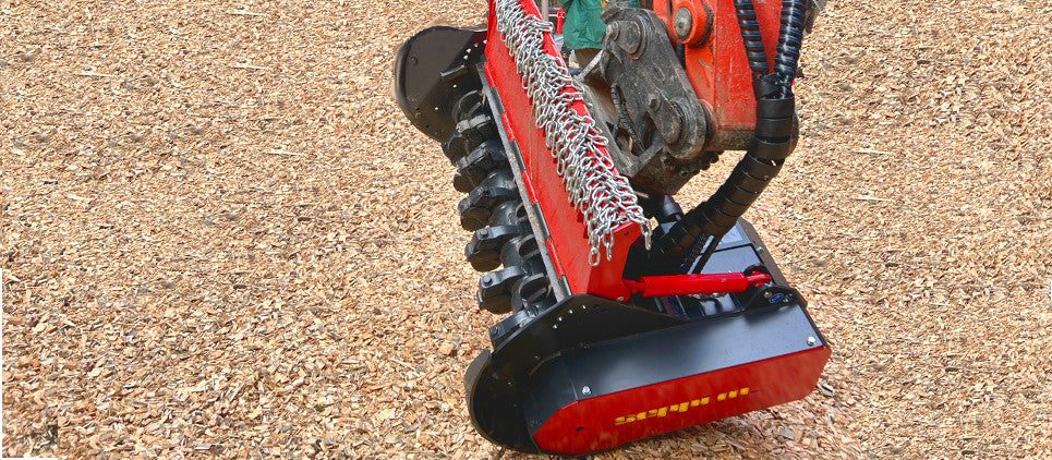 Seppi | Light Forestry Mulcher with Knives & Carbides | Model MINI-BMS 105 | Working Width 41" Inches | Machine Size 6 To 10 Ton | For Excavators