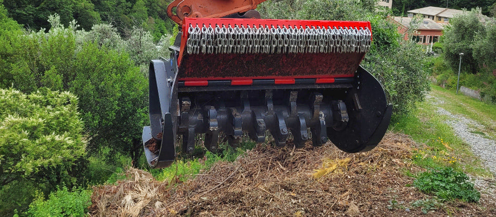 Seppi | Light Forestry Mulcher with Knives & Carbides | Model MINI-BMS 105 | Working Width 41" Inches | Machine Size 6 To 10 Ton | For Excavators