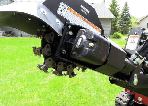 Erskine Mini Stump Grinder | 66° Cutting Arc | 7-16 GPM Hydraulic Requirements | For Mini Skid Steer