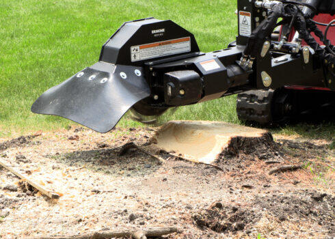 Erskine Mini Stump Grinder | 66° Cutting Arc | 7-16 GPM Hydraulic Requirements | For Mini Skid Steer