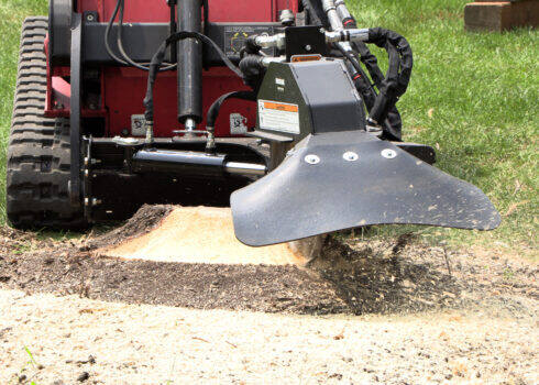 Erskine Mini Stump Grinder | 66° Cutting Arc | 7-16 GPM Hydraulic Requirements | For Mini Skid Steer