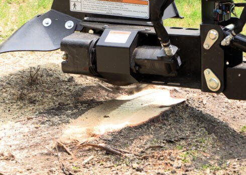 Erskine Mini Stump Grinder | 66° Cutting Arc | 7-16 GPM Hydraulic Requirements | For Mini Skid Steer