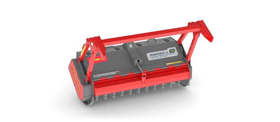 Seppi | Forestry Mulcher with Knives & Carbide | Model Miniforst CL 150, 175 & 200 | Working Width 59" To 79" Inches | Hydraulic Flow 13 To 40 GPM | For Compact Track Loaders