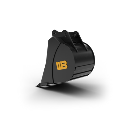 Werk-Brau Heavy Duty Bucket | Width 8"–42" | 0.75 To 12.5 Tons | For Mini Excavator & Backhoe
