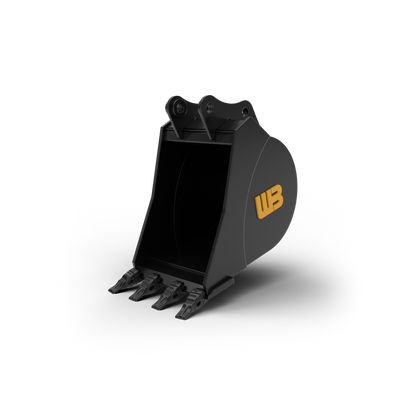Werk-Brau Heavy Duty Bucket | Width 8"–42" | 0.75 To 12.5 Tons | For Mini Excavator & Backhoe