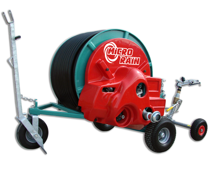 Ocmis MR-40 & MR-43 Micro Rain Hose Reels – 1.5 Acre Coverage | 15-60 GPM | 393ft & 242ft Hose Automatic Retraction