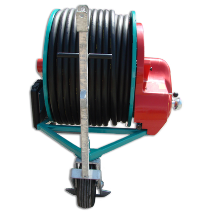 Ocmis MR-50 Micro Rain Hose Reel – 393ft | 15-60 GPM | Sime-K1 Gun Automatic Retraction | 1.5 Acre Coverage