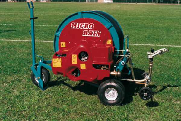 Ocmis MR-40 & MR-43 Micro Rain Hose Reels – 1.5 Acre Coverage | 15-60 GPM | 393ft & 242ft Hose Automatic Retraction