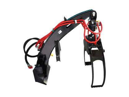 Landy Attachments Mini Skid Steer Log Grapple | Operating Width 48" | 8-13 GPM | For Mini Skid Steers