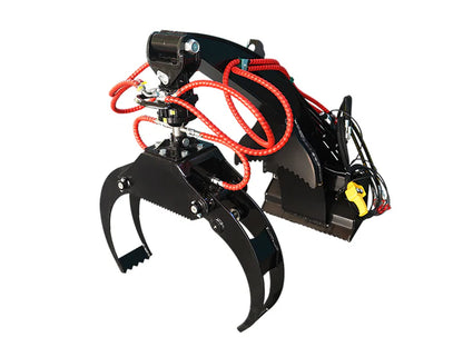 Landy Attachments Mini Skid Steer Log Grapple | Operating Width 48" | 8-13 GPM | For Mini Skid Steers