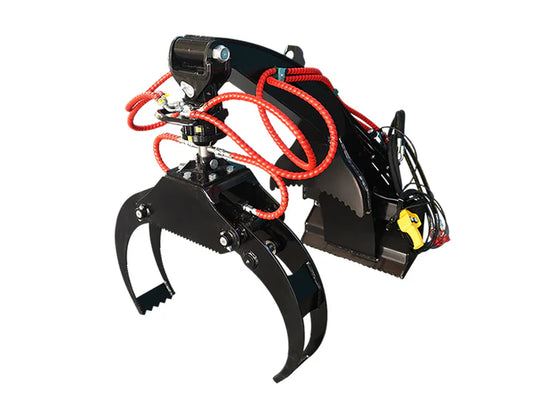Landy Attachments Mini Skid Steer Log Grapple | Operating Width 48" | 8-13 GPM | For Mini Skid Steers