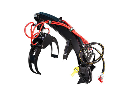 Landy Attachments Mini Skid Steer Log Grapple | Operating Width 48" | 8-13 GPM | For Mini Skid Steers