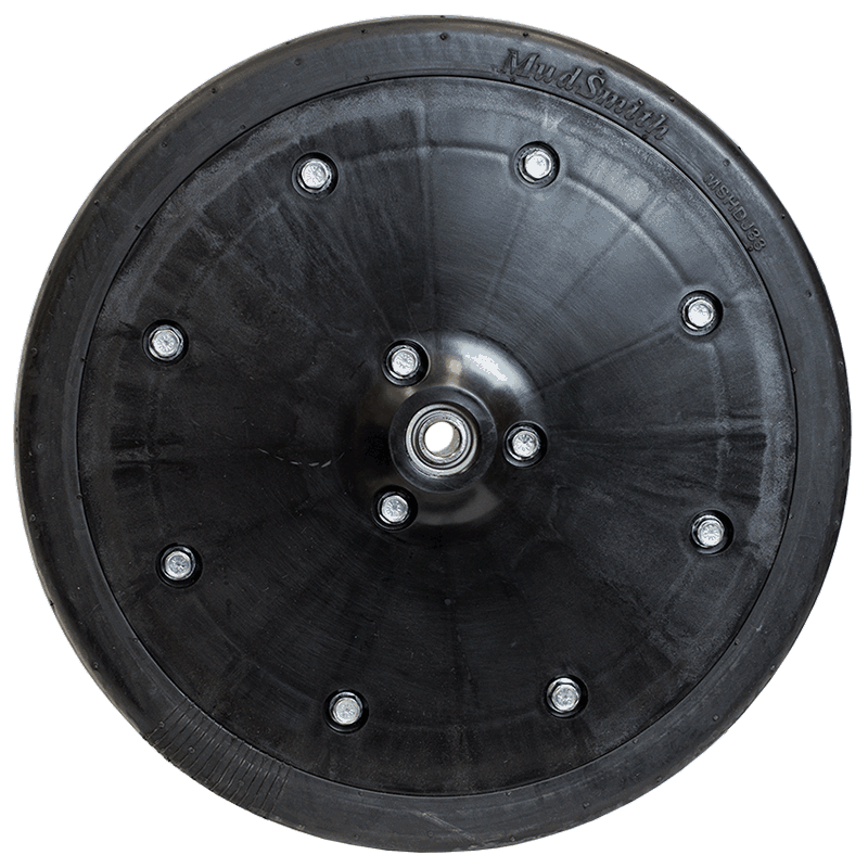 MudSmith Solid & HD Rubber Wheels | Wheel Width 3" To 4.5" | Rubber Size 2" To 4.5" | For Air Seeders, Drills, Planters