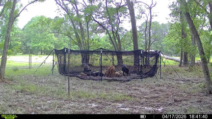 Pig Brig Portable Multi-Catch Wild Hog Trap | Size 20' | Double-Wall Hog Trap Net | Multi-Catch Wild Boar Control