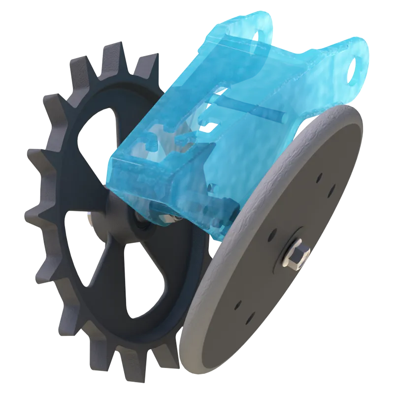 Martin Till FCrusher Closing Wheel | 13.5" Diameter | 9.5 lbs Cast Iron | 40-60 HP | For John Deere, Kinze, Horsch
