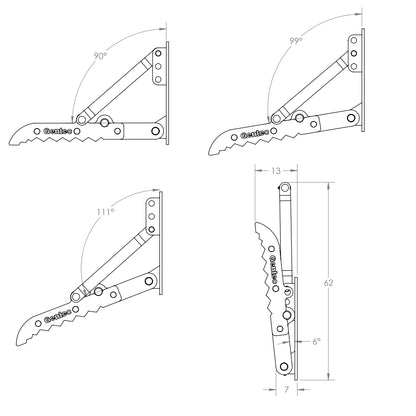 Gentec Equipment Mechanical Weld-On Thumb | Model MT1850 | Size 18" x 50" | Machine Size 12-19.5 Tons | For Excavators